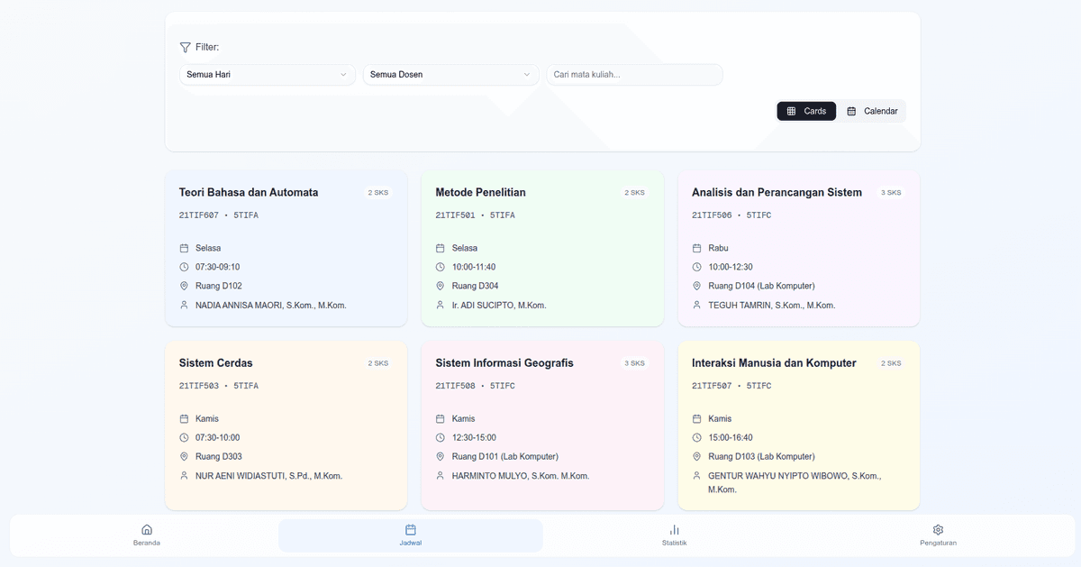 Course Schedule App